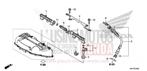 INJECTEUR DE CARBURANT CBR1000RAH de 2017